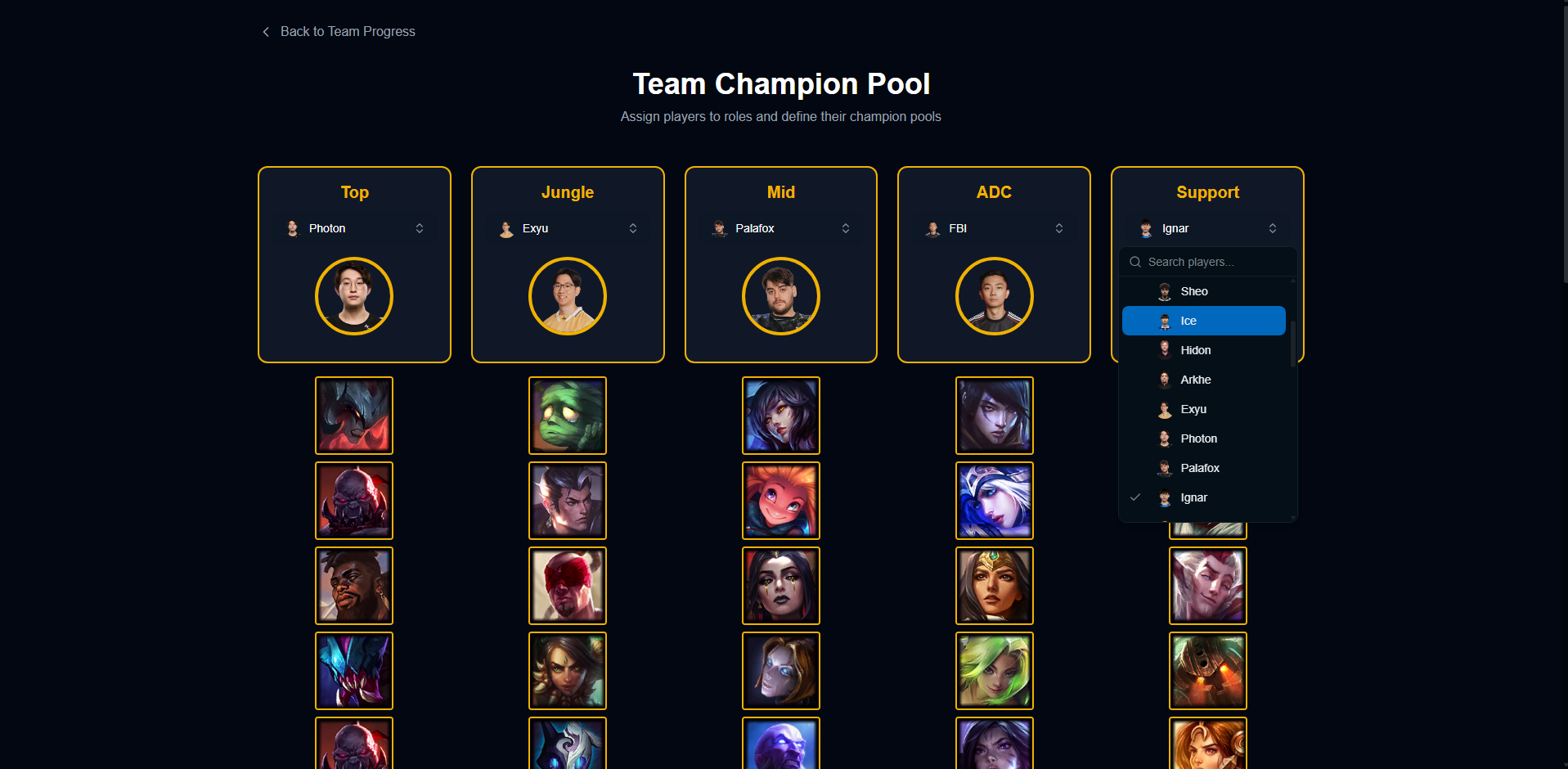 Champion Pools